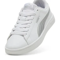 Sneakers casual bianche con dettaglio argento da ragazza Puma Rickie Classic