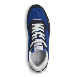 Sneakers casual da Uomo blu con inserti effetto scamosciato Gas