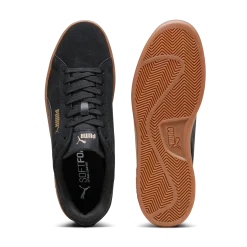 Sneakers casual da uomo in pelle scamosciata nere con logo Puma Smash 3.0
