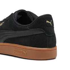 Sneakers casual da uomo in pelle scamosciata nere con logo Puma Smash 3.0