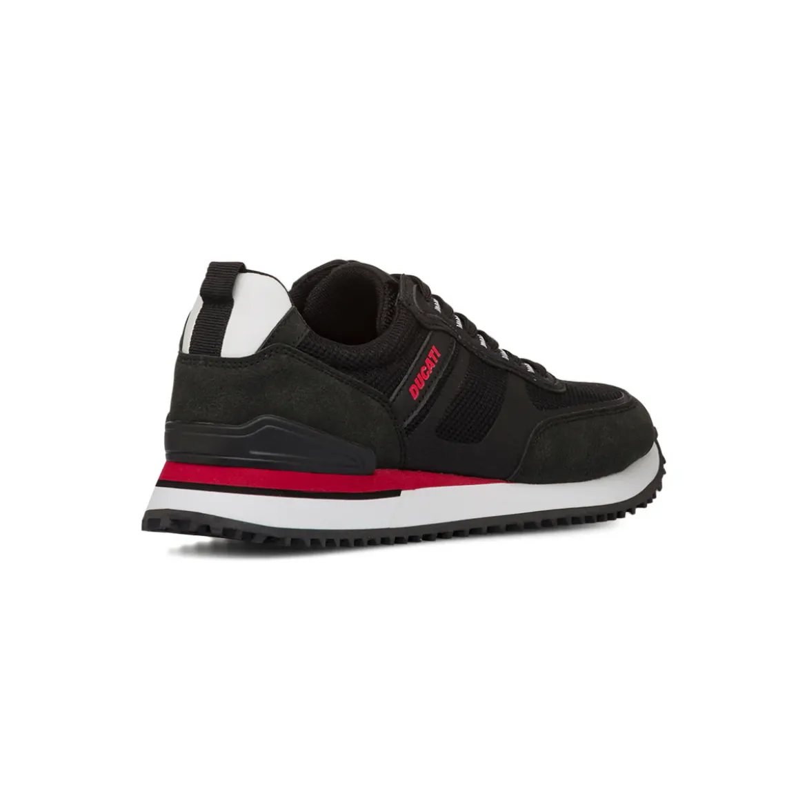 Sneakers casual nere con dettagli rossi da Uomo Ducati