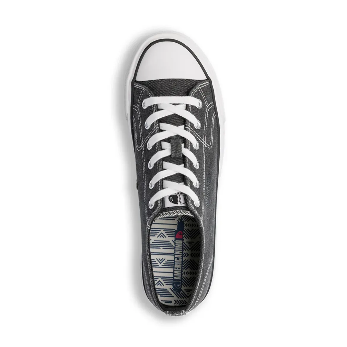 Sneakers casual nere in tessuto da Uomo Americanino