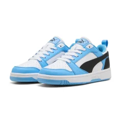 Sneakers da Bambina azzurre con dettagli in contrasto Puma Rebound V6 Lo