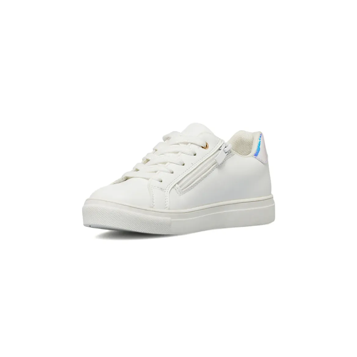 Sneakers da Bambina bianche con fiori e paillettes scintillanti Dieci Baci