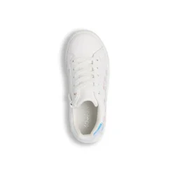 Sneakers da Bambina bianche con fiori e paillettes scintillanti Dieci Baci