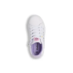 Sneakers da bambina bianche con stella iridescente Dieci Baci
