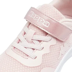Sneakers da bambina e ragazza rosa Kappa in tessuto mesh con strappo