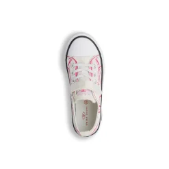 Sneakers da Bambina e Ragazza Bianche con dettagli fucsia a cuore Swish Jeans