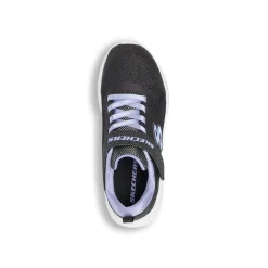 Sneakers da bambina nere con glitter e strappo Skechers