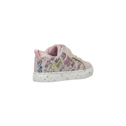 Sneakers da bambina rosa con stampa graffiti Dieci Baci