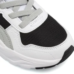 Sneakers da Bambino bianche con dettagli lime e strappo Puma Trinity 2