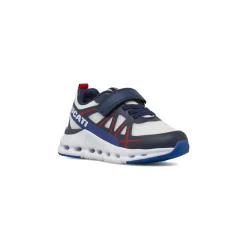 Sneakers da Bambino bianche con inserti blu Ducati