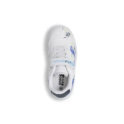 Sneakers da Bambino bianche con stampe graffiti Space Boy