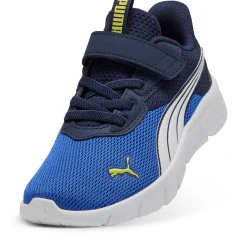 Sneakers da bambino in tessuto blu e azzurre con logo Puma FlexFocus