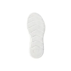 Sneakers da bambino Kappa blu e argento con strappo in velcro