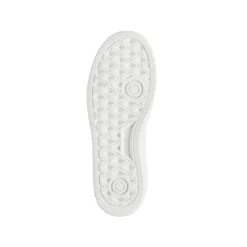 Sneakers da donna bianche Kappa in similpelle con inserti rosa chiaro