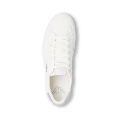 Sneakers da donna bianche Kappa in tessuto con dettagli metallizzati
