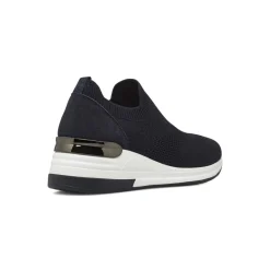 Sneakers da donna Blu slip-on con zeppa e dettaglio metal Lora Ferres
