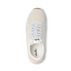 Sneakers da Donna grigie effetto scamosciato e dettagli rosa Ellesse