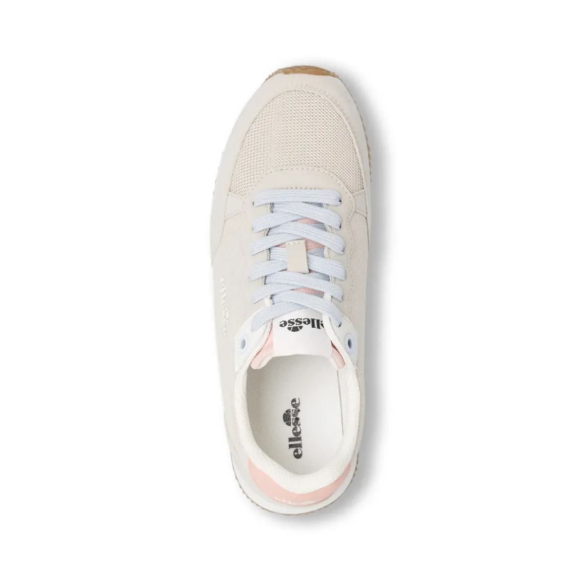 Sneakers da Donna grigie effetto scamosciato e dettagli rosa Ellesse