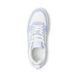 Sneakers da donna Kappa bicolore bianche con inserti azzurri