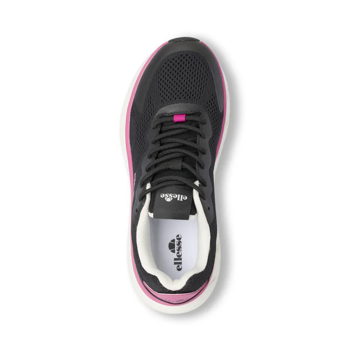 Sneakers da Donna nere con dettagli fucsia e tomaia in mesh Ellesse