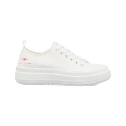 Sneakers da donna platform bianche in tessuto Swish Jeans