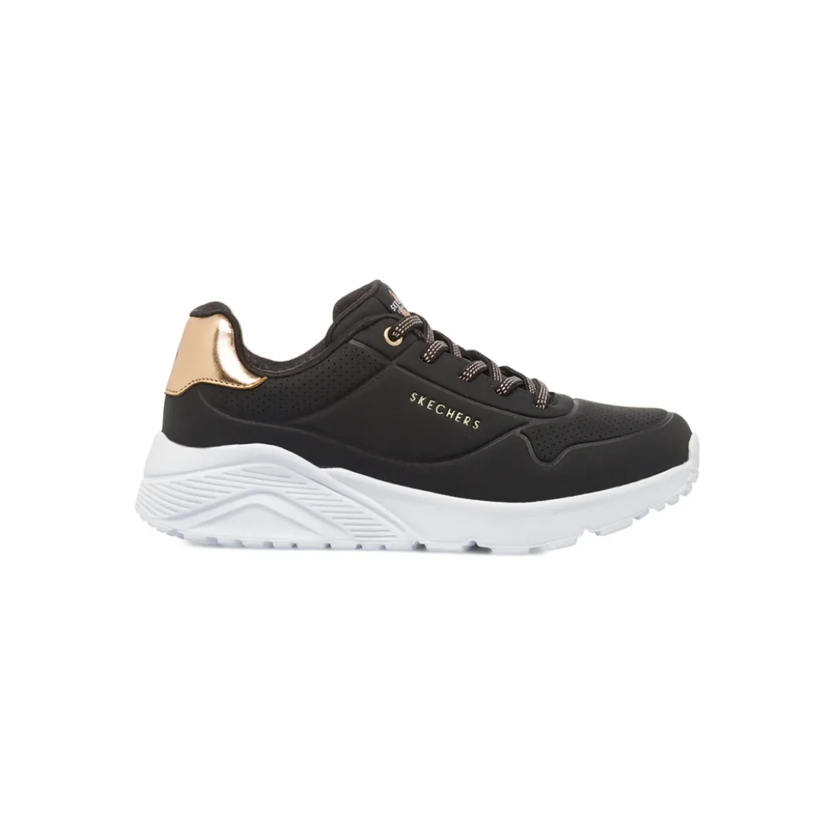 Sneakers da Ragazza nere con suola alta street Skechers