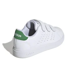 Sneakers da ragazzo bianche con dettagli verdi Advantage Base 2.0 adidas