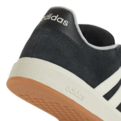 Sneakers da ragazzo e ragazza nere in pelle effetto scamosciato adidas Grand Court 00s