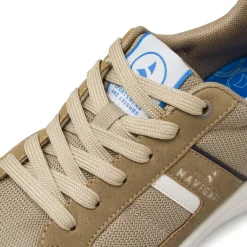Sneakers da Uomo beige in tessuto ed effetto scamosciato Navigare