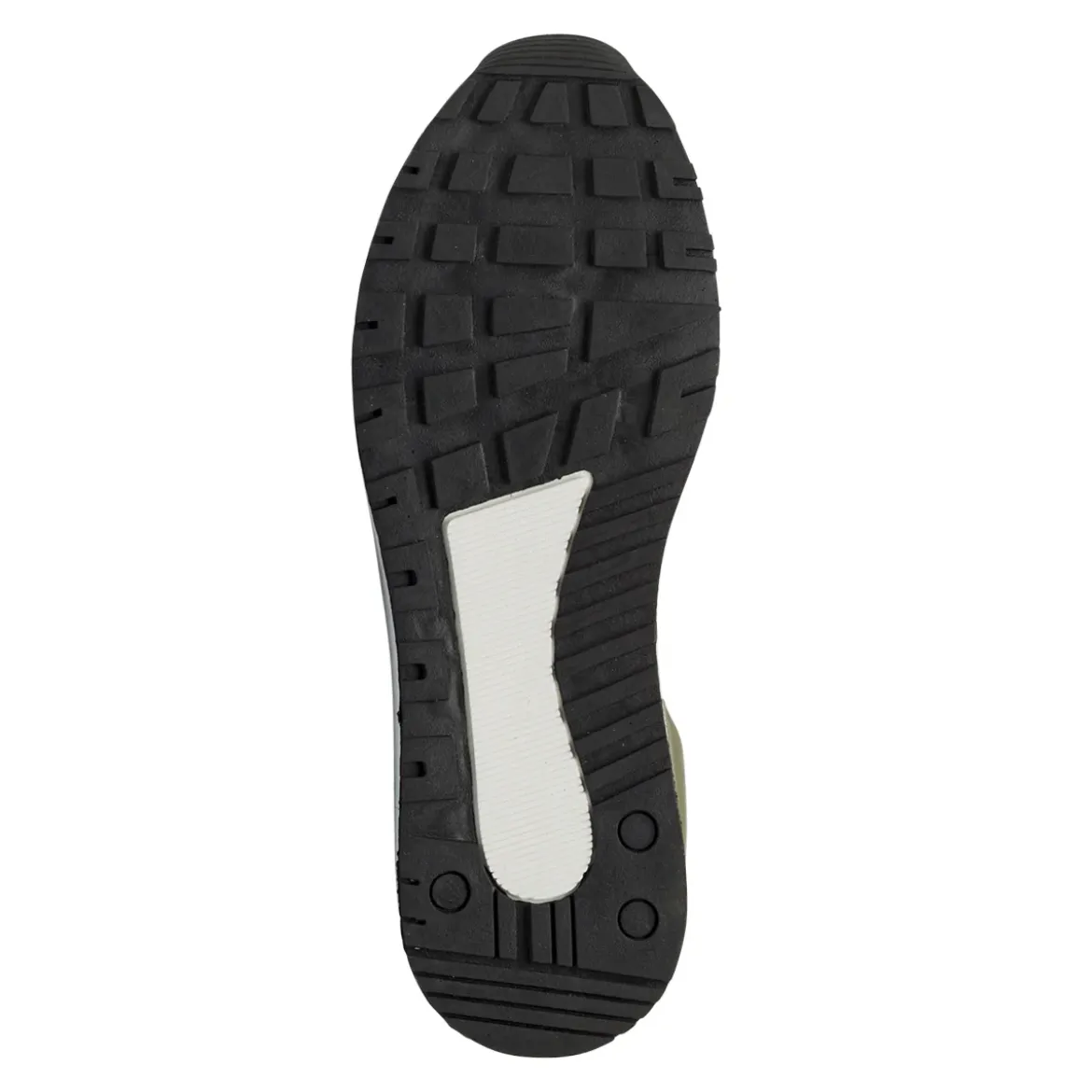 Sneakers da Uomo bianche con dettagli verdi e beige Navigare
