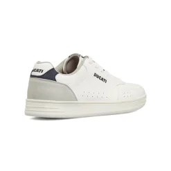 Sneakers da Uomo bianche con dettagli effetto scamosciato Ducati