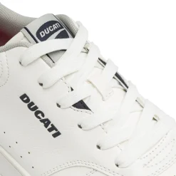 Sneakers da Uomo bianche con dettagli effetto scamosciato Ducati