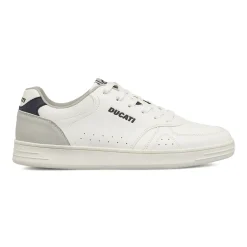 Sneakers da Uomo bianche con dettagli effetto scamosciato Ducati