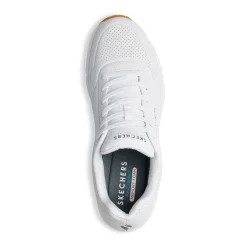 Sneakers da uomo bianche con suola ad aria Skechers Uno