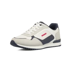 Sneakers da uomo bianche Ducati con dettaglio effetto scamosciato