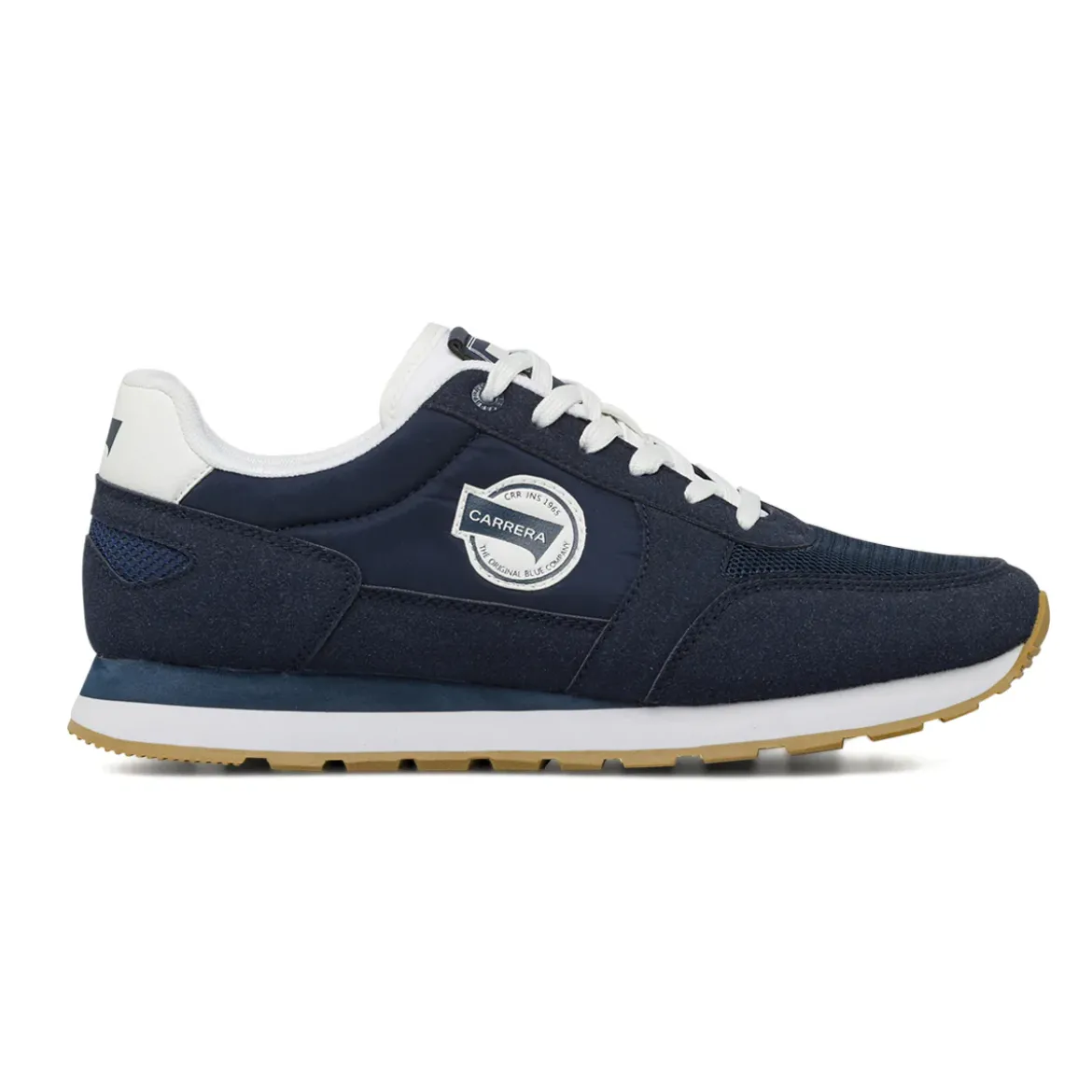 Sneakers da uomo blu con dettagli bianchi Carrera