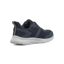 Sneakers da Uomo blu con inserti effetto scamosciato Riflessi Urbani