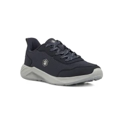 Sneakers da Uomo blu in mesh ed effetto scamosciato Lumberjack