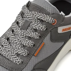 Sneakers da uomo grigie con dettagli arancioni Ducati