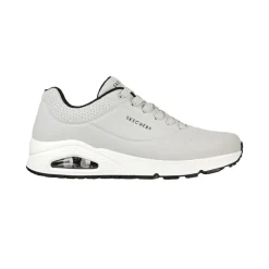 Sneakers da uomo grigie con suola ad aria Skechers Uno