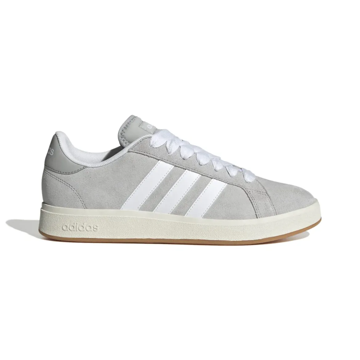 Sneakers da uomo grigie in pelle con logo adidas Grand Court 00s