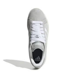 Sneakers da uomo grigie in pelle con logo adidas Grand Court 00s