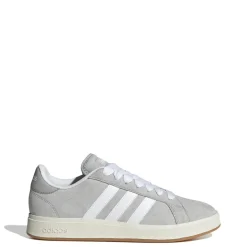 Sneakers da uomo grigie in pelle con logo adidas Grand Court 00s
