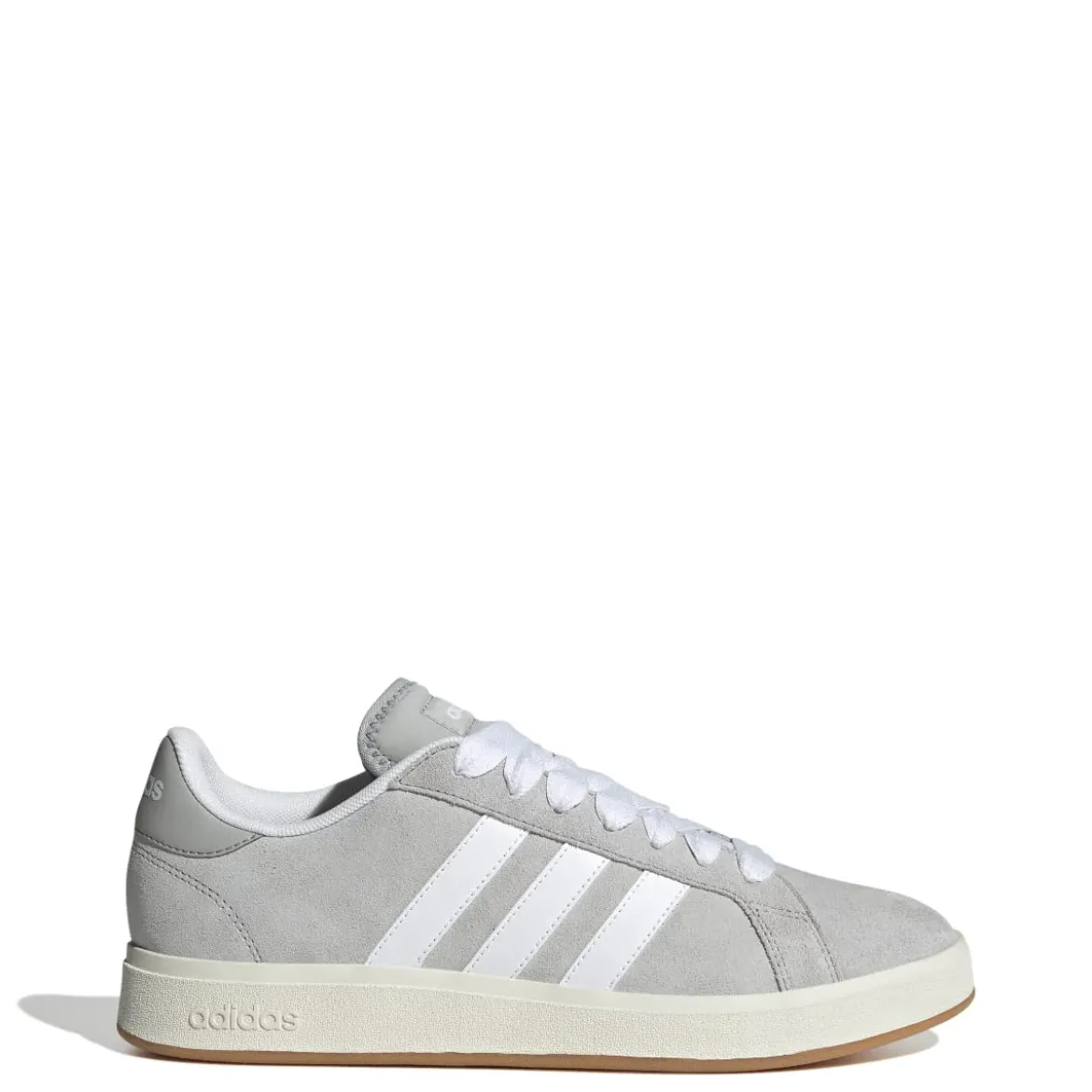 Sneakers da uomo grigie in pelle con logo adidas Grand Court 00s