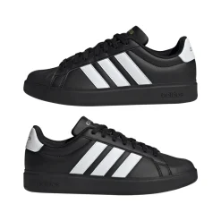 Sneakers da Uomo nere con dettagli bianchi e logo adidas STREETTALK