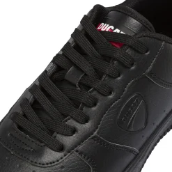 Sneakers da uomo nere con logo in tono Ducati