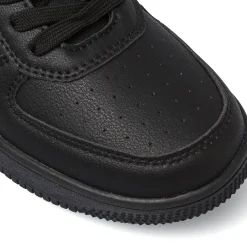 Sneakers da uomo nere con punta traforata e logo Gas