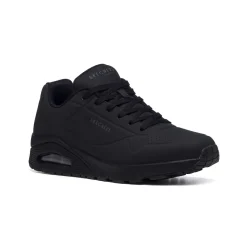 Sneakers da uomo nere con suola ad aria Skechers Uno